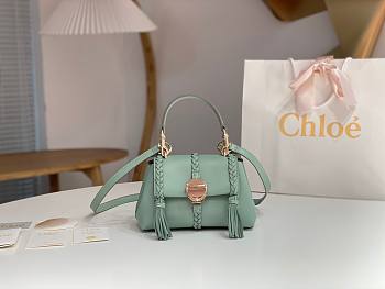 Kitlife CHLOE Penelope leather top-handle bag Mint - 22x14x9cm