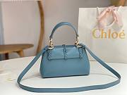 Kitlife CHLOE Penelope leather top-handle bag Blue- 22x14x9cm - 5