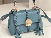 Kitlife CHLOE Penelope leather top-handle bag Blue- 22x14x9cm - 3