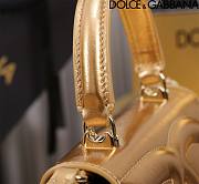 kitlife Dolce & Gabban Top-handle Bag Gold - 13.5x17.5x6.5cm - 6