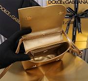 kitlife Dolce & Gabban Top-handle Bag Gold - 13.5x17.5x6.5cm - 5