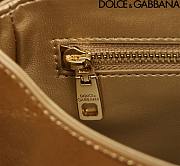 kitlife Dolce & Gabban Top-handle Bag Gold - 13.5x17.5x6.5cm - 3