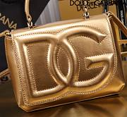 kitlife Dolce & Gabban Top-handle Bag Gold - 13.5x17.5x6.5cm - 2