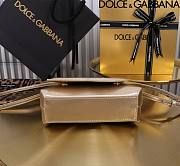 kitlife Dolce & Gabban Top-handle Bag Gold light - 13.5x17.5x6.5cm - 4