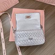kitlife Miu Miu matelassé embellished shoulder bag Silver - 16x9x3.5cm - 5