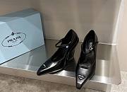 Kitlife Prada Mary Jane Brushed leather pumps black - 95mm - 1