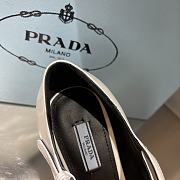 Kitlife Prada Mary Jane Brushed leather pumps White - 95mm - 3