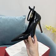 kitlife Valentino Garavani Tan-go Patent Leather High Heel Pump Black 100mm - 2