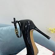 kitlife Valentino Garavani Tan-go Patent Leather High Heel Pump Black 100mm - 6