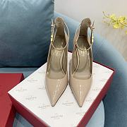 kitlife Valentino Garavani Tan-go Patent Leather High Heel Pump Nude 100mm - 4