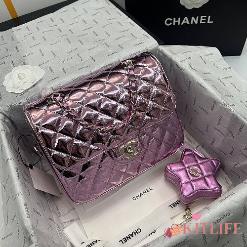 kitlife Chanel Backpack & Star Coin Purse -18.5x23.5x8.5 cm - 1