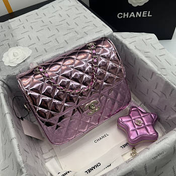 kitlife Chanel Backpack & Star Coin Purse -18.5x23.5x8.5 cm