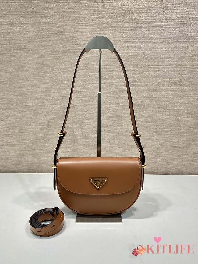 kitlife Prada crossbody bag brown - 20x16x6cm - 1
