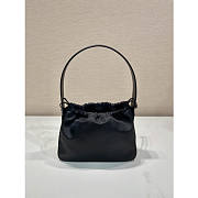 Kitlife Prada Vintage Hobo Bag Black - 23x18x8 cm - 6