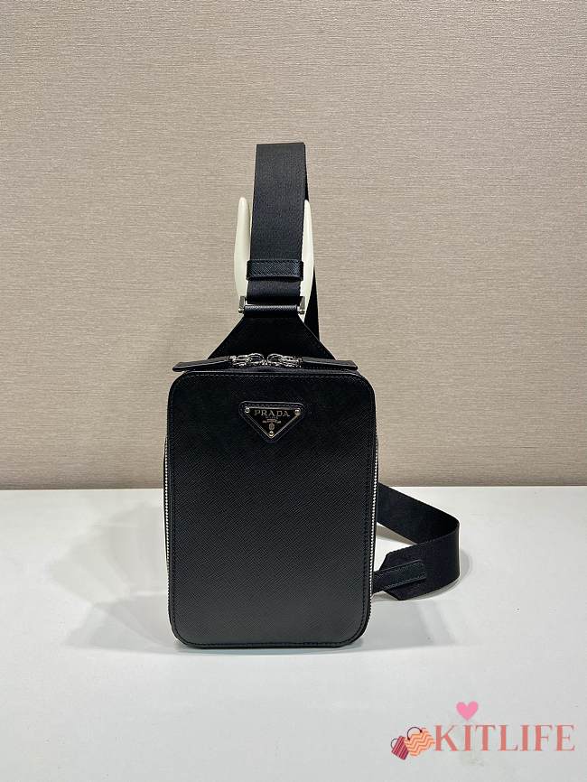 kitlife Prada Men Brique Saffiano leather bag - 14x20x5 cm - 1