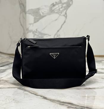 kitlife Prada Men Re-Nylon shoulder bag Black - 31x23x9cm