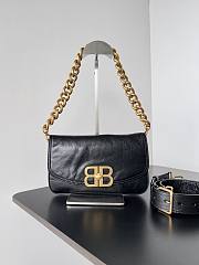 kitlife Balenciaga BB Soft Flap Bag Leather Black -  25.3x24.8x3 cm - 1