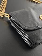 kitlife Balenciaga BB Soft Flap Bag Leather Black -  25.3x24.8x3 cm - 4