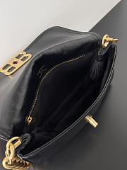 kitlife Balenciaga BB Soft Flap Bag Leather Black -  25.3x24.8x3 cm - 6