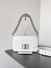 kitlife Balenciaga BB Soft Flap Bag Leather White - 25.3x24.8x3 cm - 1