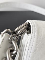 kitlife Balenciaga BB Soft Flap Bag Leather White - 25.3x24.8x3 cm - 5