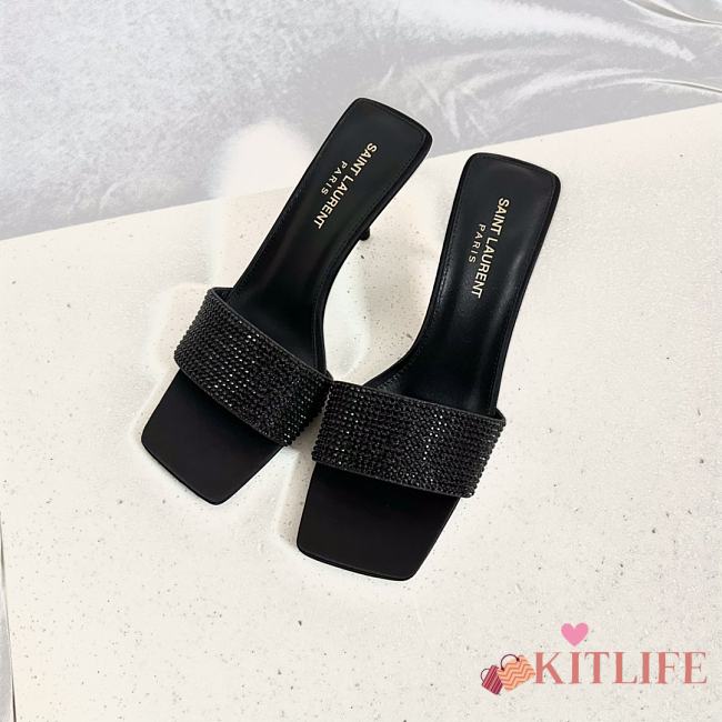 kitlife YSL Lucky Sandal Black 8.5cm - 1