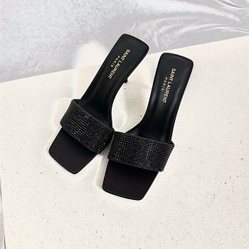 kitlife YSL Lucky Sandal Black 8.5cm