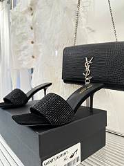kitlife YSL Lucky Sandal Black 6.5cm - 1