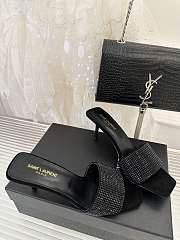 kitlife YSL Lucky Sandal Black 6.5cm - 2