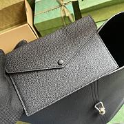 kitlife Gucci Jackie shoulder bag black leather - 28x31x23 cm - 5