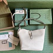 kitlife Gucci Jackie shoulder bag White leather - 28x31x23 cm - 2