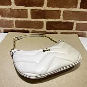 kitlife Gucci White GG Marmont Matelasse Leather Shoulder Bag - 26x17x4 cm - 6