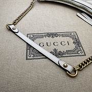 kitlife Gucci White GG Marmont Matelasse Leather Shoulder Bag - 26x17x4 cm - 5