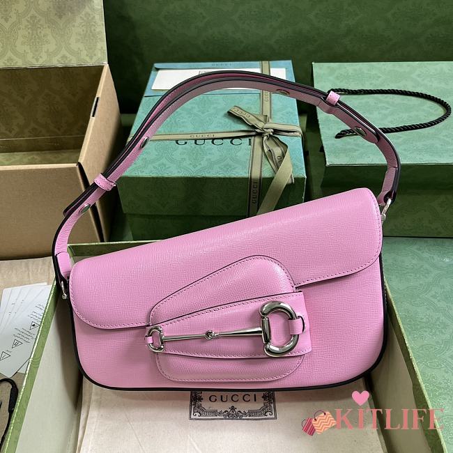 kitlife Gucci Horsebit 1995 pink bag - 17x26x8 cm - 1