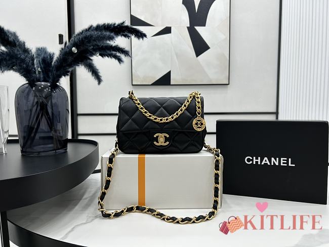 kitlife Chanel Classic black bag - 21x12x7cm - 1