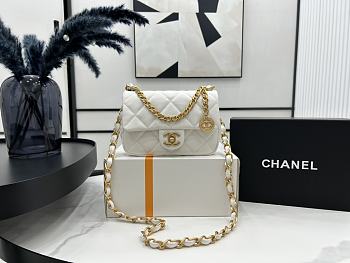 kitlife Chanel Classic White bag - 21x12x7cm