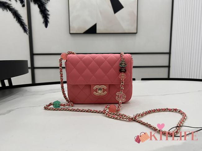 kitlife Chanel Mini bag pink - 12.5×16×4.5cm - 1