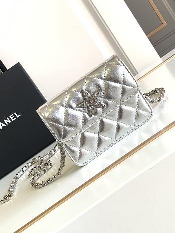 kitlife Chanel star Silver bag - 12x9x3cm