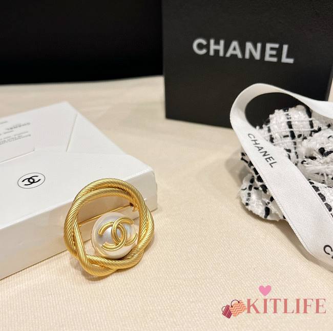Kitlife Chanel Brooch Gold - 1