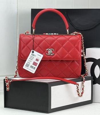 kitlife Chanel Trendy CC Red bag - 25cm