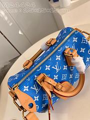 kitlife Louis Vuitton Keepall Bandoulière 25 blue bag - 25x15x15cm - 4