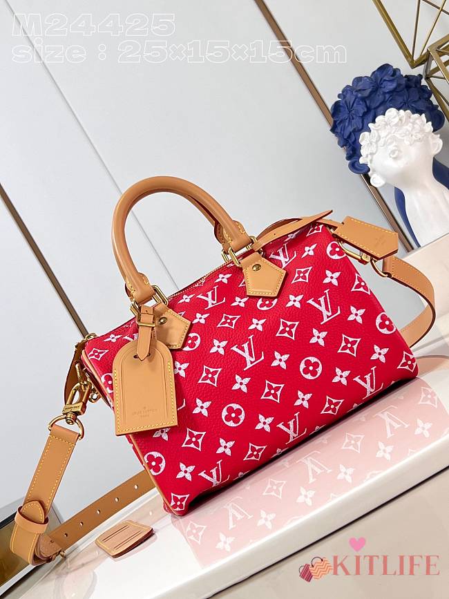 kitlife Louis Vuitton Keepall Bandoulière 25 red bag - 25x15x15cm - 1