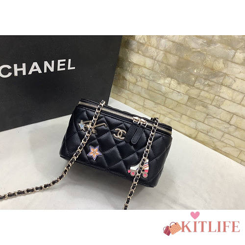 Kitlife Chanel Cosmetic Bag Lambskin - 17x9.5x8cm - 1