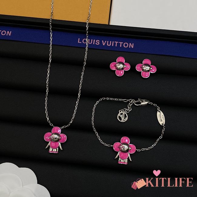 Kitlife One Set louis vuitton (Bracelet+necklace+earring) - 1