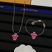 Kitlife One Set louis vuitton (Bracelet+necklace+earring) - 5