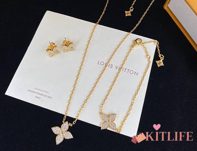 Kitlife One Set louis vuitton 1 (Bracelet+necklace+earring) - 1
