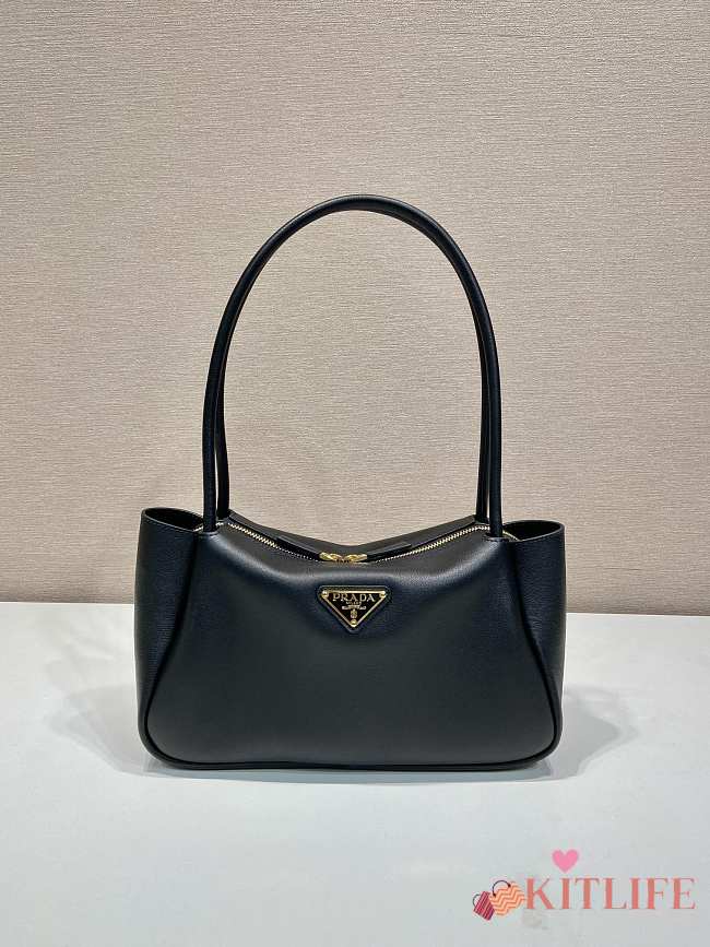 Kitlife Prada leather handback black - 28x18x11cm - 1