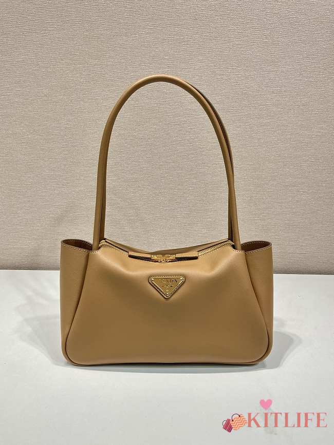 Kitlife Prada leather handback brown - 28x18x11cm - 1