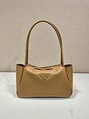 Kitlife Prada leather handback brown - 28x18x11cm - 1