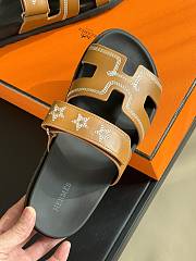 Kitlife HERMÈS PRE-LOVED Chypre Sandals brown - 6